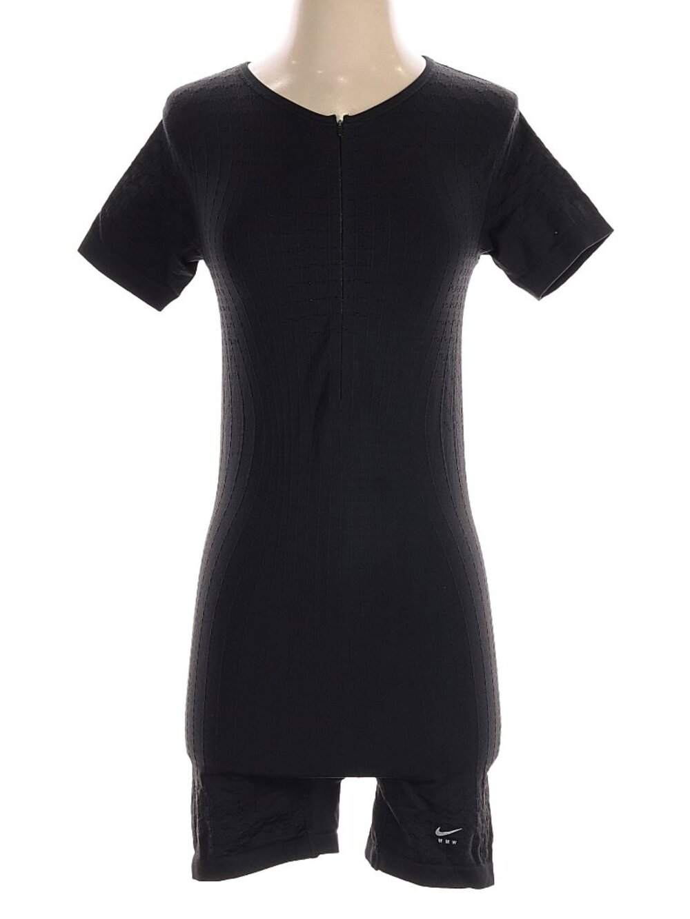 Nike romper black Jumpsuit Womens sz SMALL New DR5375 run bike gym